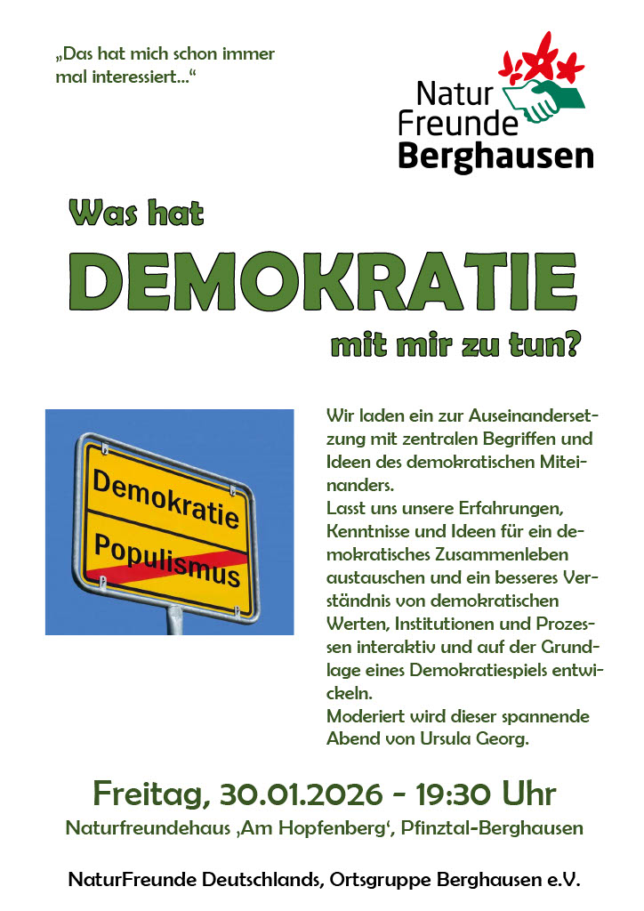 Plakat Demokratie